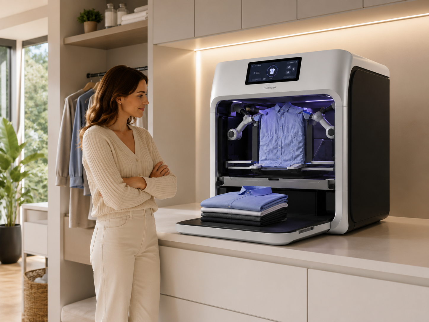 FoldMateX in a modern home interior